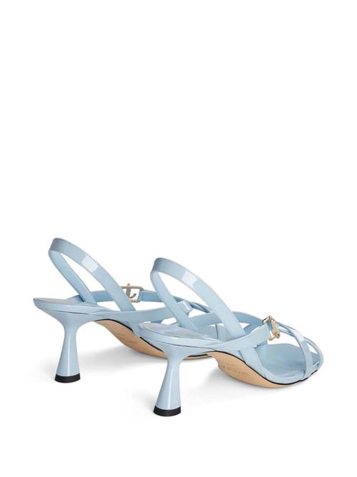 Jess 65 - Sandali in pelle verniciata blu ghiacco Jimmy Choo | JESS65PATICEBLUE